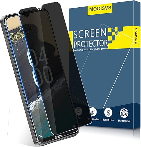 Paquete de 2 protectores de pantalla de vidrio templado para Nokia G400 5G, película de vidrio templado Ultra HD, dureza 9H, antiespía, arañazos,