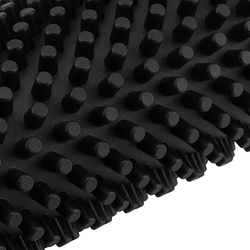 Miniatura 3 de MANCHAP Paquete de 3 tapetes de goma negra de 12 x 6 pulgadas, tapetes de goma para barra de servicio, tapetes antideslizantes para encimera, bar en