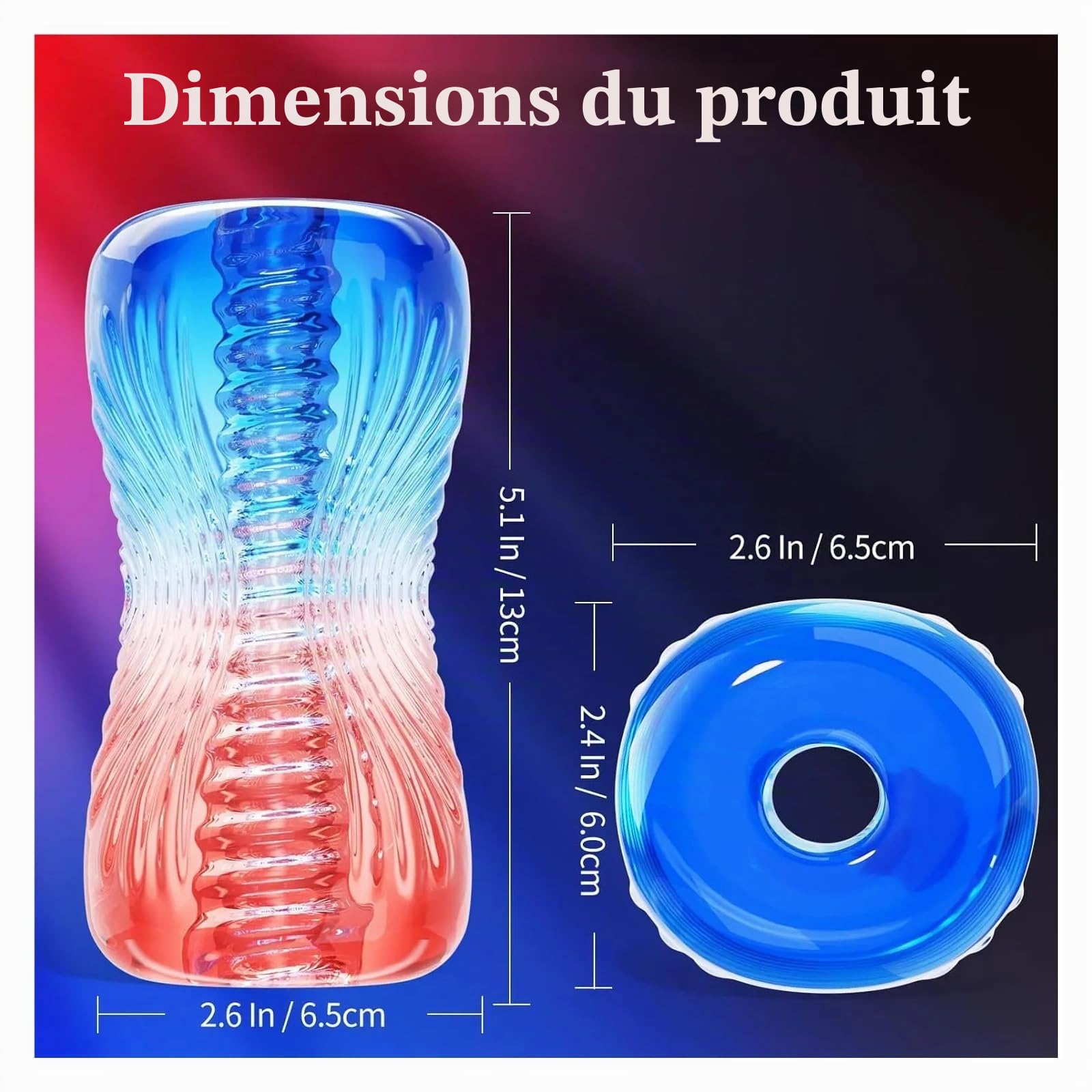 Masseur de relaxation musculaire portable en silicone de qualité supérieure - Appareil manuel de soulagement de la tension for hommes, outil de gestion du stress et de l'anxiété, facile à nettoyer