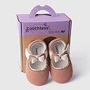 toothless Sweet Bow Baby Shoes Adorable Soft Sole First Walkers for Infants | Skin Friendly & Comfortable Booties | 9-12 Months gallery image