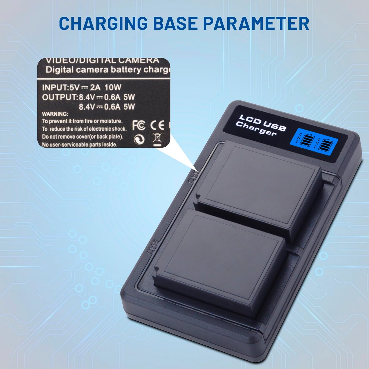 2-Pack NP-W126 NP-W126S Battery with USB-C Dual Charger for Fuji X100F, X100V, X100VI, X100VI, X-S10, X-A1, X-A5, X-A10, X-E4, X-Pro2, X-Pro3, X-T1, X-T2, X-T3, X-T10, X-T20, X-T30 II, X-T100, X-T200 - Image 5