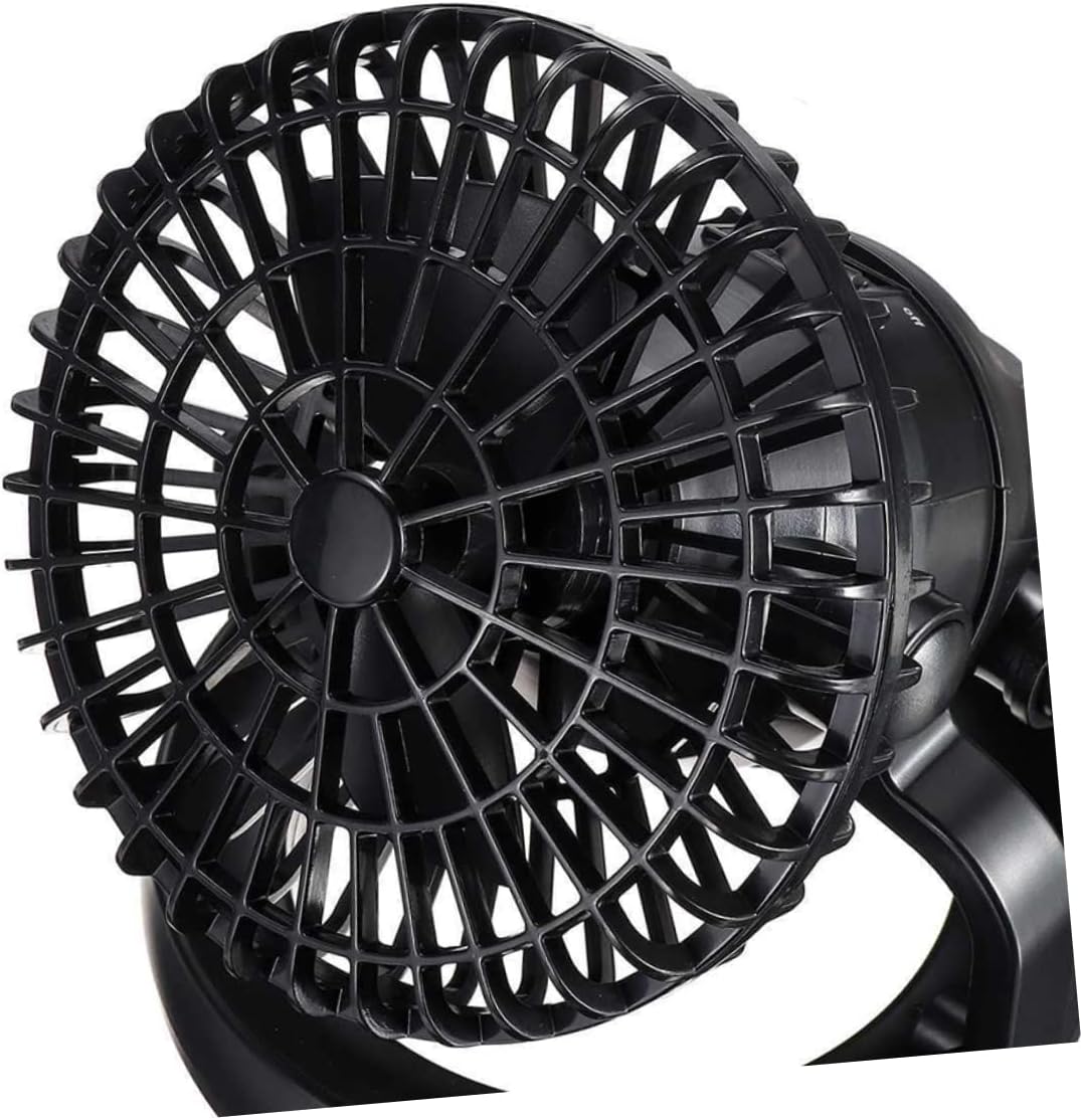 2pcs Led Camping Fan with Lantern Hanging Hook for Tent and Outdoor Activities Bright Led Lights for Hiking Fishing and Emergency Use