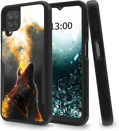 RWUTYTIUL - Funda para Samsung A12 5G, Galaxy A12 5G, cuerpo completo, resistente, resistente a los golpes, clip para cinturón, resistente funda