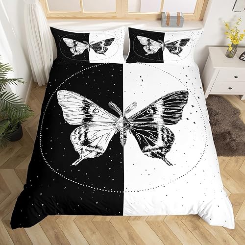 Miniatura 18 de Juego de funda de edredón de pájaros de dibujos animados, tamaño King, funda de edredón con 2 fundas de almohada, 3 piezas, juego de ropa de cama de