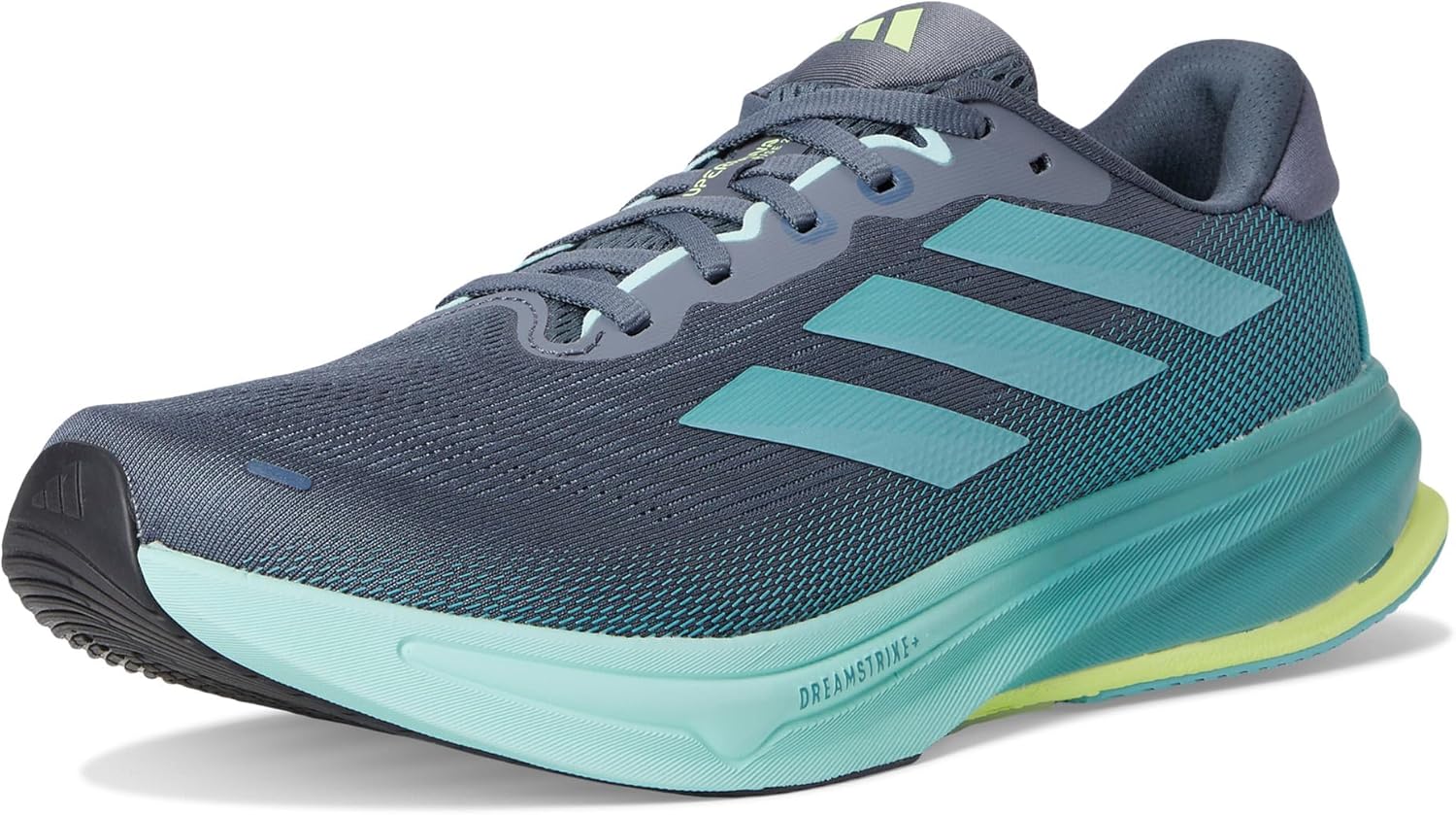 adidas, Mens, Supernova Rise 2 Running Shoes, Onix/Mint Ton/Yellow, 6.5, D - Medium