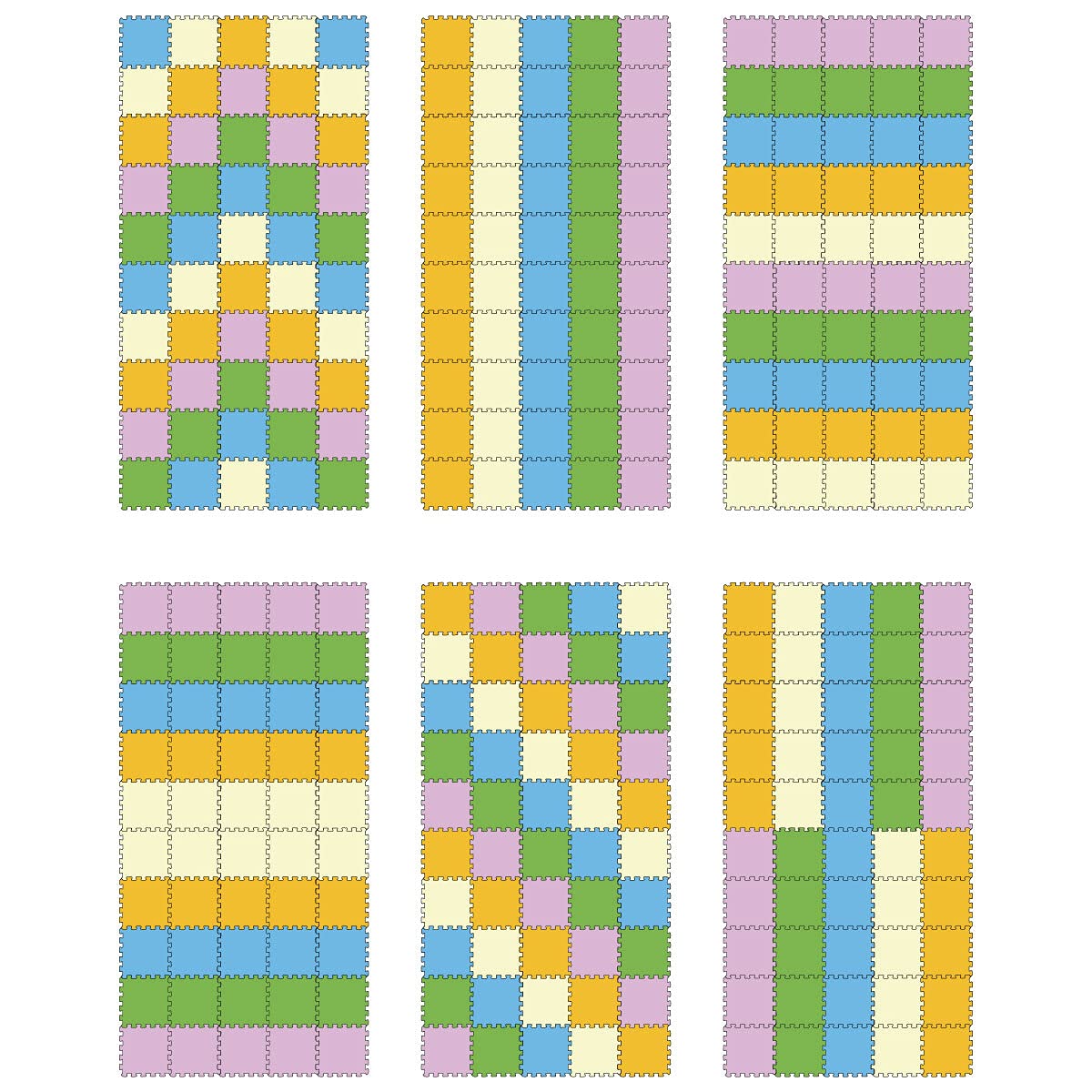 LittleTom 45 Teile Spielmatte Baby Puzzlematte ab Null - 30 x 30 cm Krabbelmatte Bodenmatte Kinder - Puzzle Teppich Kinderzimmer Matte - Outdoor Bodenschutzmatte Spielteppich Eva Schaumstoff Isomatte