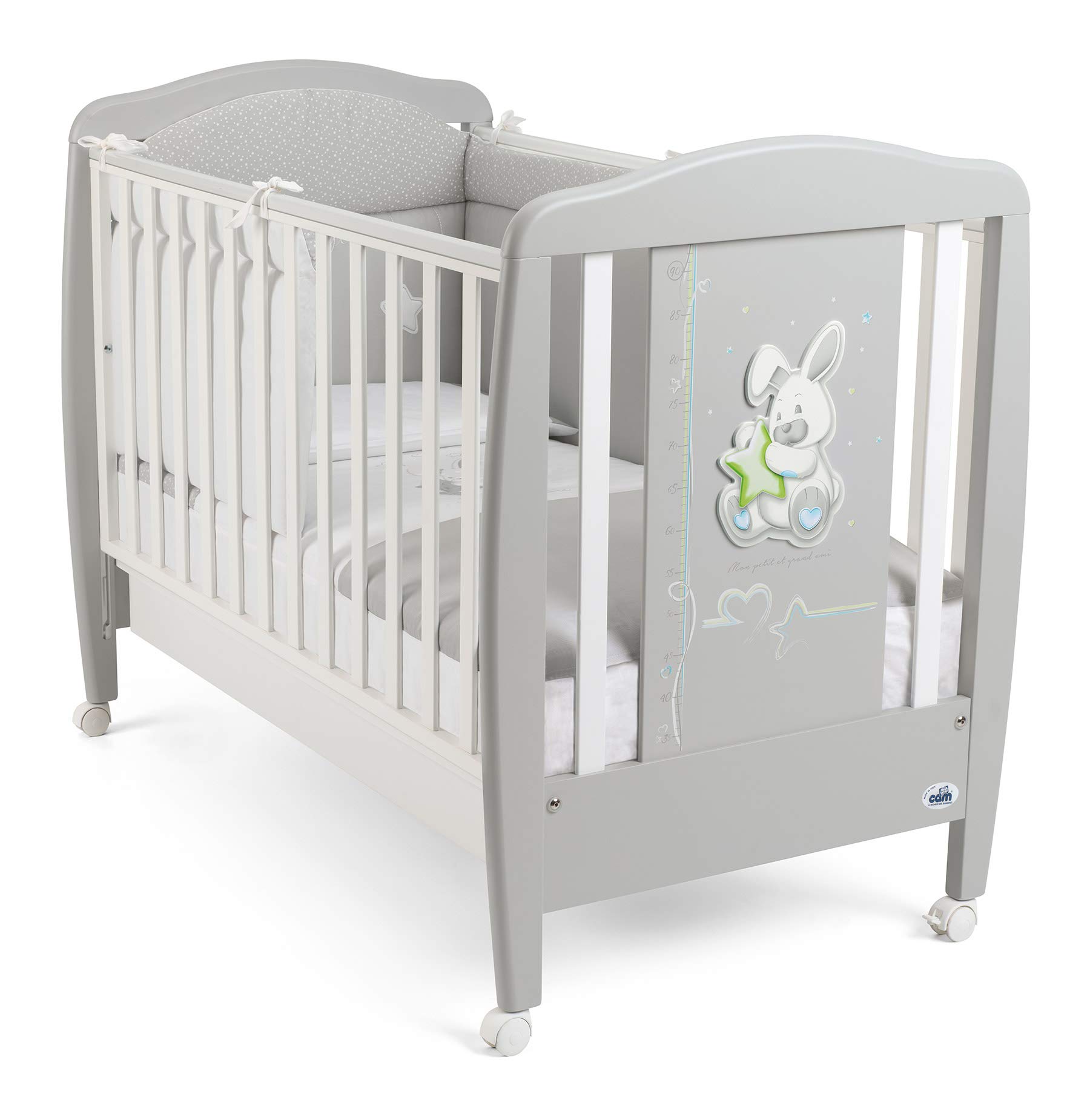 CAMWooden Cot - Coniglio Grey Rabbit
