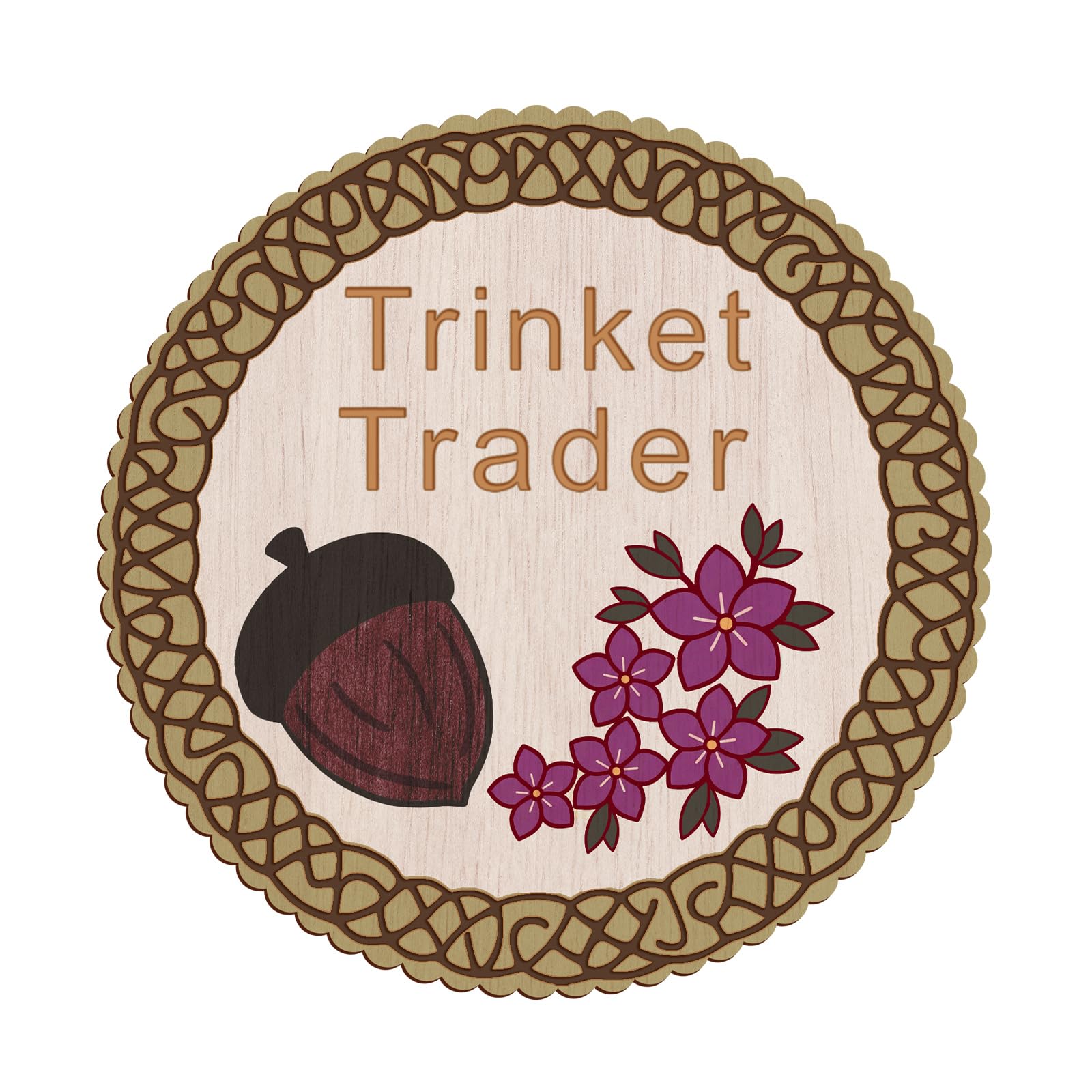 Junkin Renaissance Trinket Trader Badge Pin Trinket for Ren Faire Cosplay