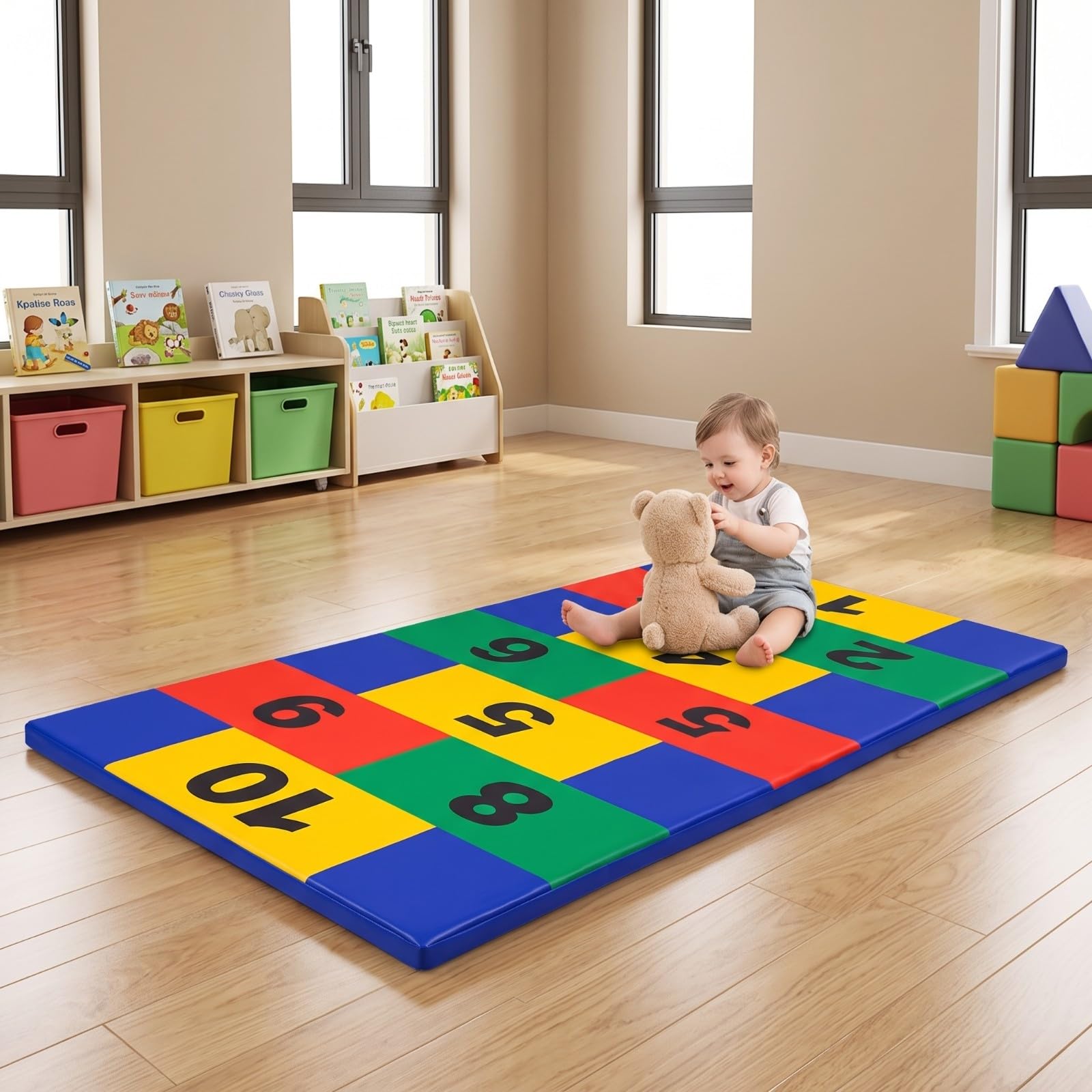 Harilla Tapis Motricité Chiffres Épais | Rembrré, Tapis Jeu en, Résistant, pr Maternelle, Enfants