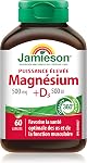 Jamieson High Potency Magnesium 500 mg with Vitamin D3 500 IU, High Absorption, 5 Magnesium Sources, Supports Bone Health and Muscle Function. Vegetarian, Non-GMO, Gluten-Free, 60 Caplets, Proudly Canadian