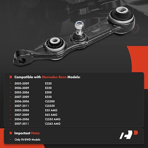 Miniatura 10 de A-Premium Brazo de control trasero delantero izquierdo inferior con rótula y buje, compatible con Mercedes-Benz CLS500, CLS55 AMG, CLS550, CLS63