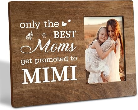 Mimi Farmhouse Photo Frame - Show 4 x 6 Inch Photos, Mothers Day & Grandma Gift