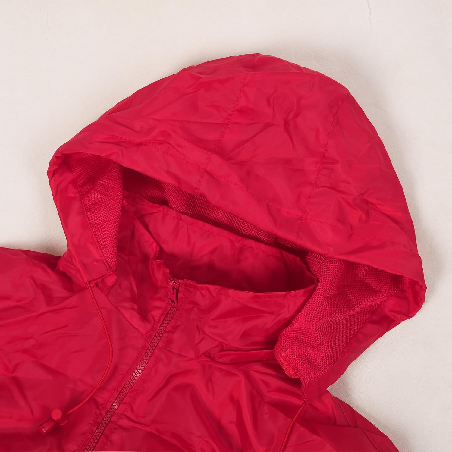 Mens Lightweight Windbreaker Waterproof Rain Jacket with Removable Hood - Image 4