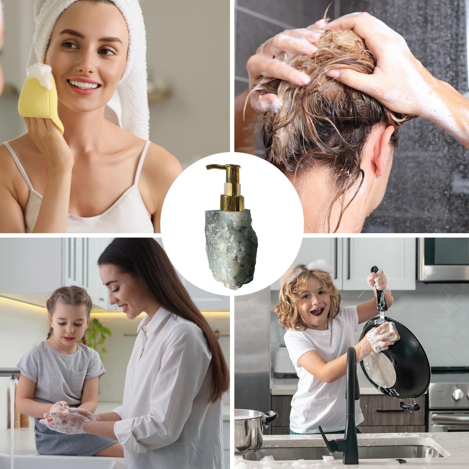 Bottiglie di gel doccia | Bottiglia a pompa in ceramica da viaggio in