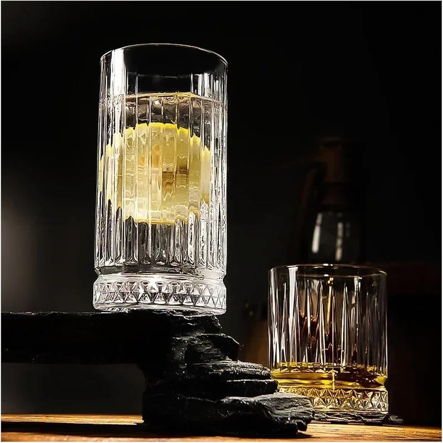 Bicchieri Acqua Vetro Bottiglia for Bere Bicchiere Da Whisky In Vetro Trasparente Vino Straniero Creativo Birra Bicchieri Bar In Brandy(370ml)