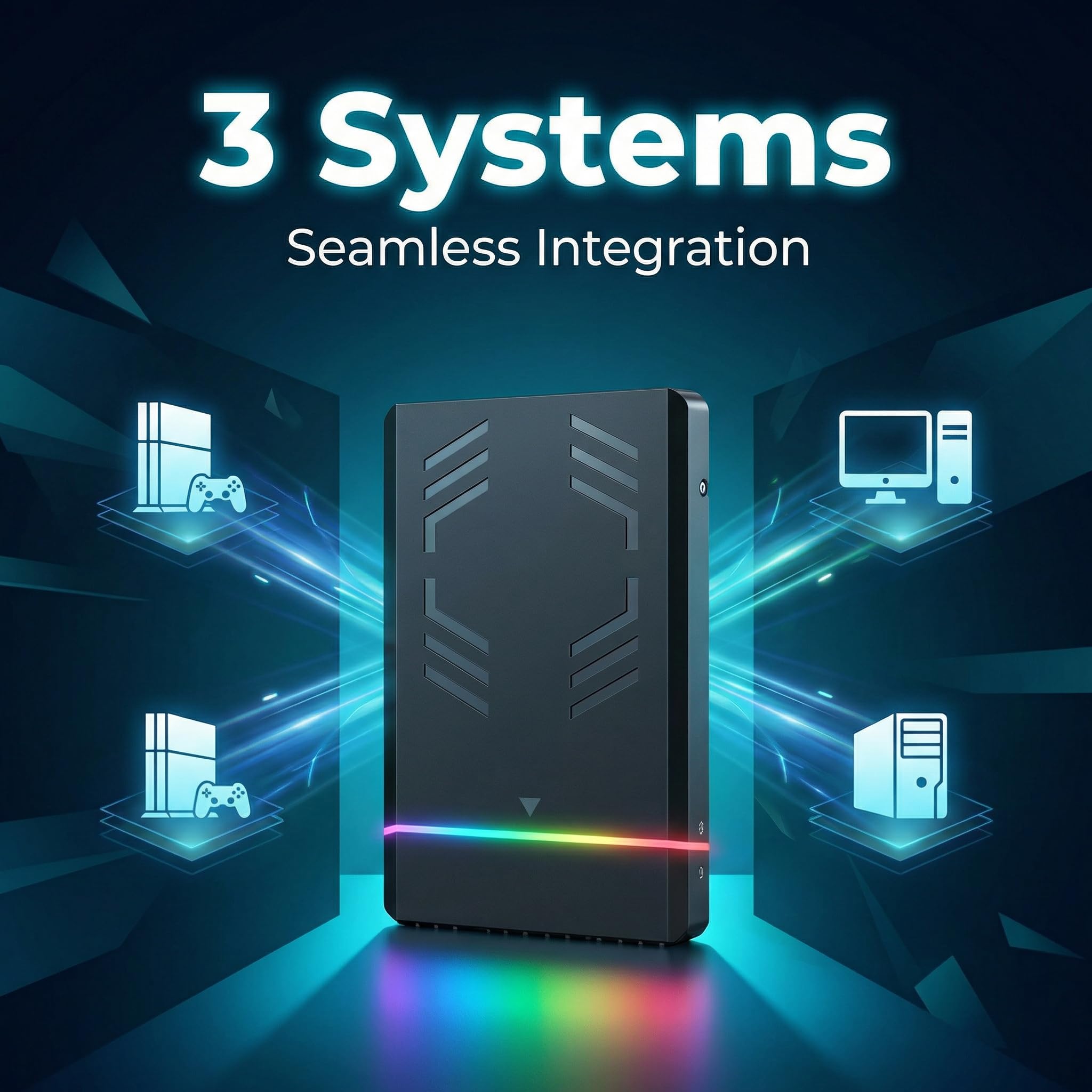 NEW 4TB retro Gaming Hard Drive 20K+ Games 3,300+ 3D/3A Titles No Duplicates with Latest Frontends & Emulators Seamless Switching Across 3 Gaming Systems Simple Setup True Plug&Play for Win7/ 8/10/11 - 5