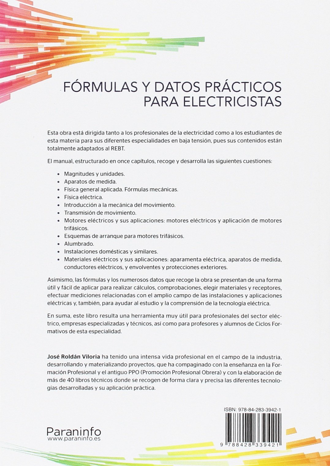 Fórmulas y datos prácticos para electricistas 9.ª edición (Electricidad y Electrónica)