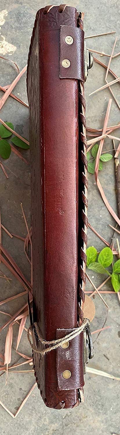 Wholesale TUZECH Seven Chakra Medieval Stone Embossed Handmade Jumbo Leather Journal Book Of Shadows Notebook Office Diary College Poetry Sketch 22 Inches For Your Shop - View #11