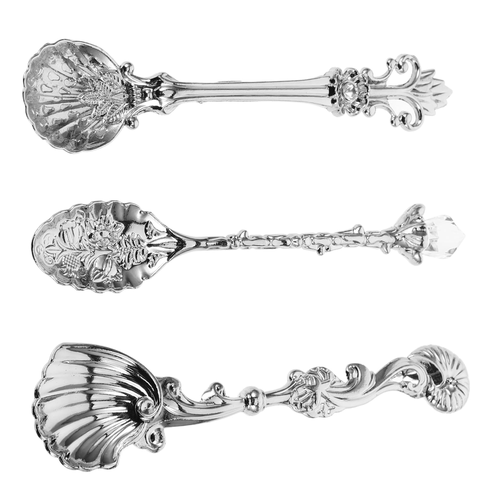 ABOOFAN 5 Sätze Vintage-Geschirr Schalenlöffel Esslöffel Europäischer Kaffeelöffel antiker Teelöffel cocktaillöffel teelöffel set sammlung Minilöffel für Desserts Honiglöffel