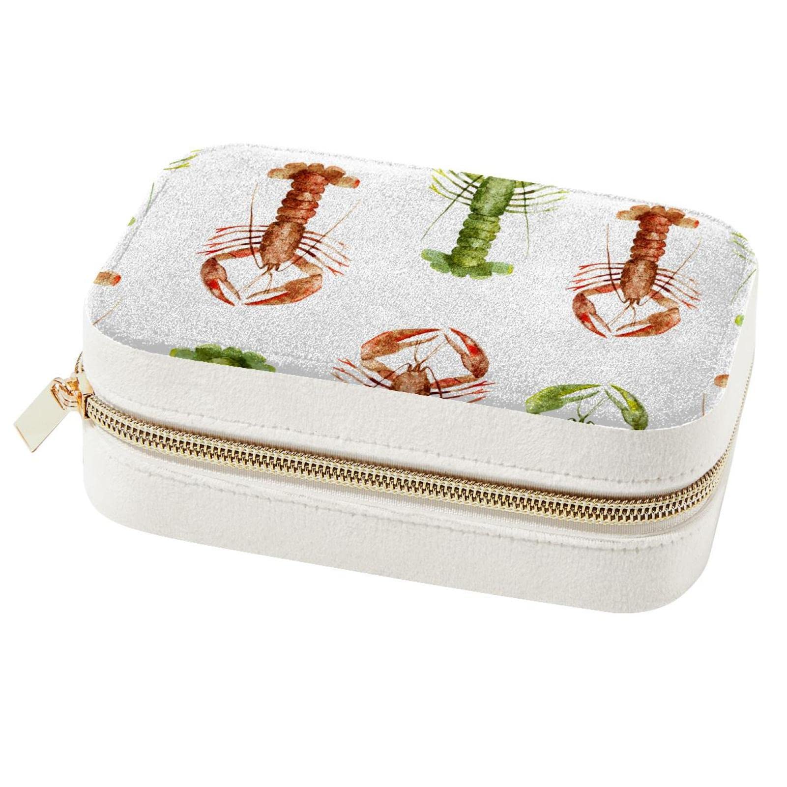 Boîte à bijoux nomade homard aquarelle pour vos weekends et vacances