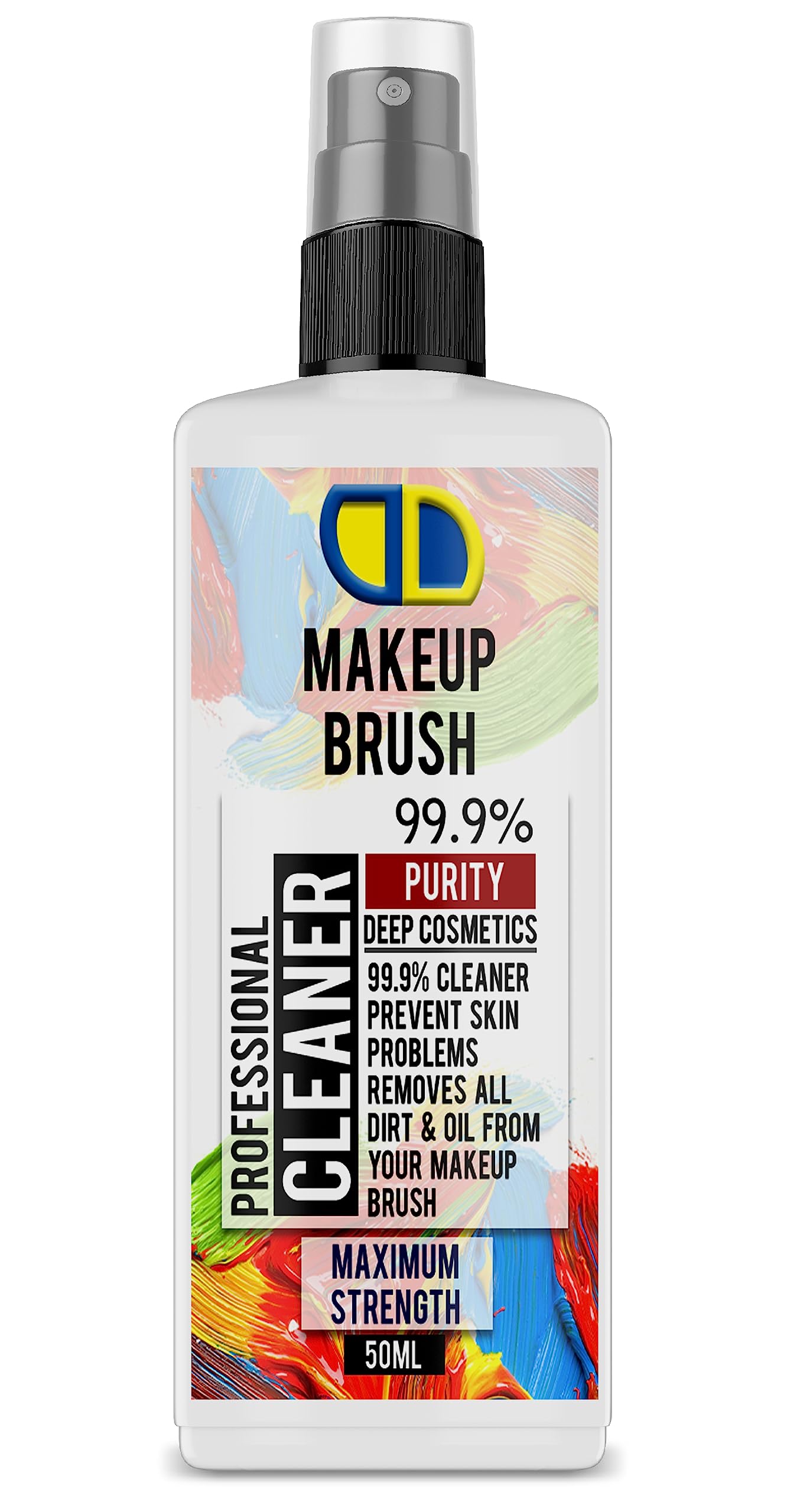 Makeup Brush Clenaer Liquid Quick/Fast Dry Instant Express Antibacterial & Antiviral, Easy to Use (50ml Spray)