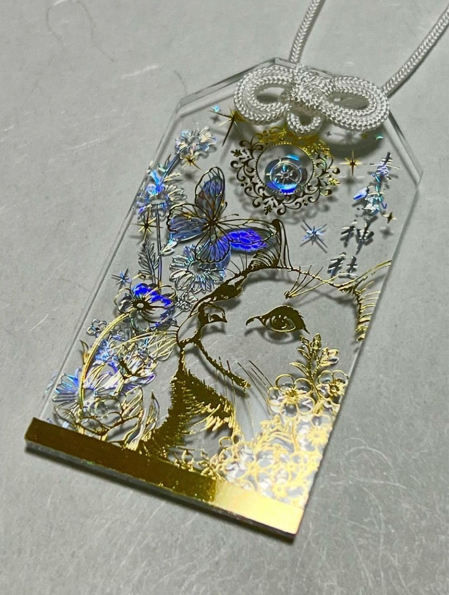 四つ折り屏風 日本画 金箔彩色 『花車』