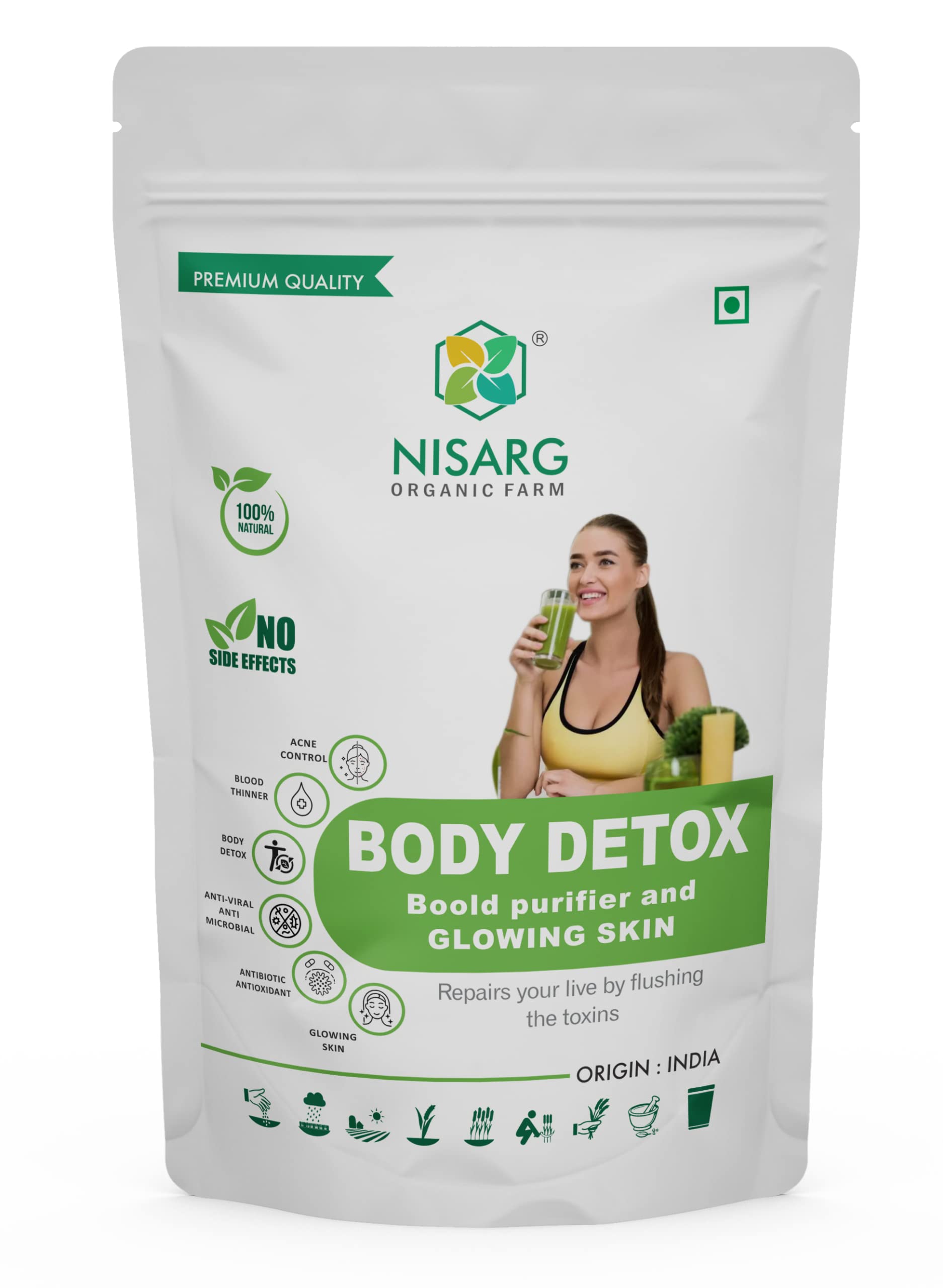 NISARG ORGANIC FARM Body Detox Drink Mix I Plant-Based Super foods Powder I Supports Weight Management I Improves Improving Metabolism, Skin & Hair & Promotes a Healthy Lifestyle (500 gm) (B0C24NHSJ9) Amazon Price History, Amazon Price Tracker