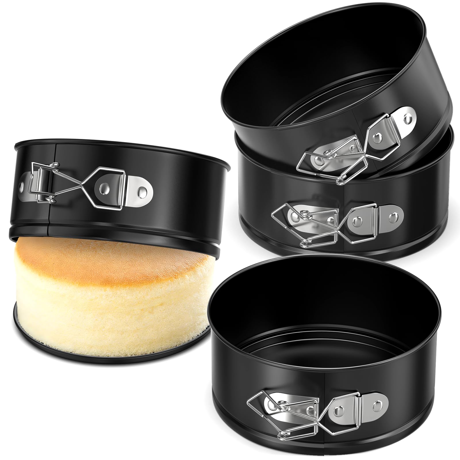 ZeroPone 4 Pack Mini Springform Pan Set
