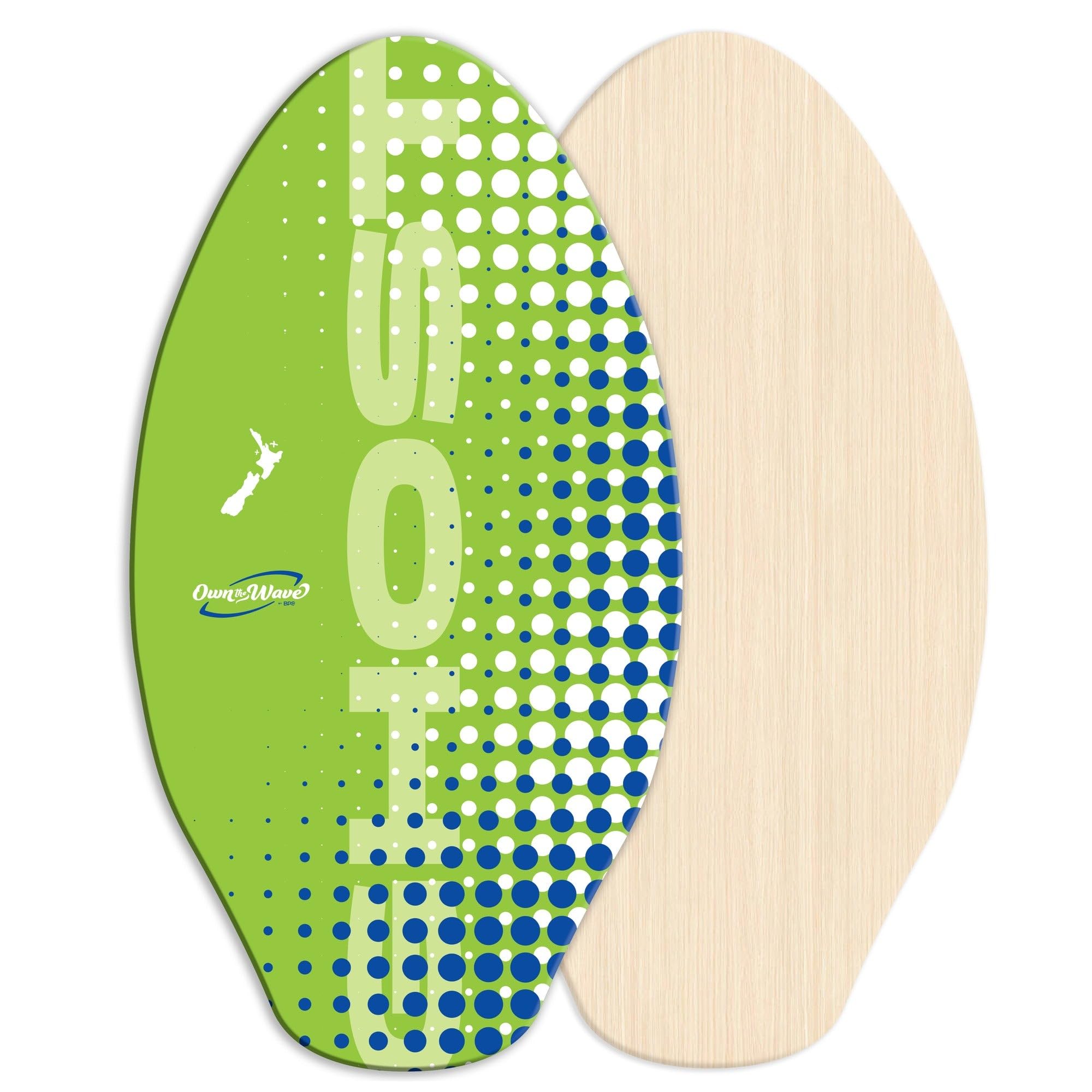 Own the Wave (by BPS) 'Ghost' Skimboard - Green, 35-inch