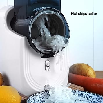 Electric Vegetable Slicer and Grater, Professional Salad Maker Machine for Kitchen, Cheese and Carrot Shredder