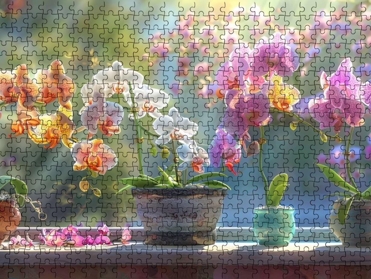 Puzzle 2000 para Adultos, AlféIzar De La Ventana De Flores YHPGL7-363