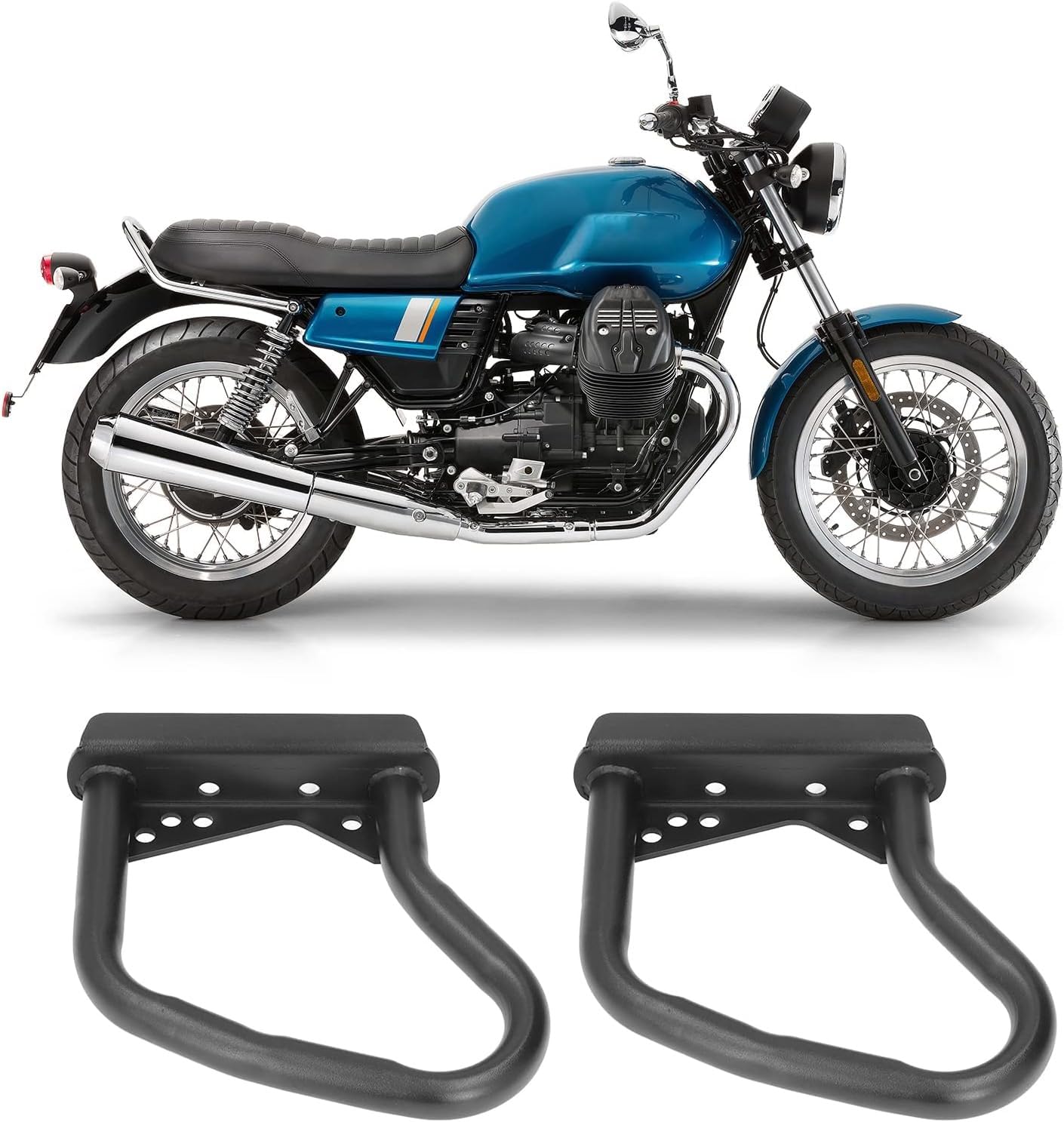 Motos Barra Choque Parachoques Barra Choque Protección Motor Motocicleta para Guzzi V7 para Piedra Especial 2016 A 2021 25mm Protector De Carretera