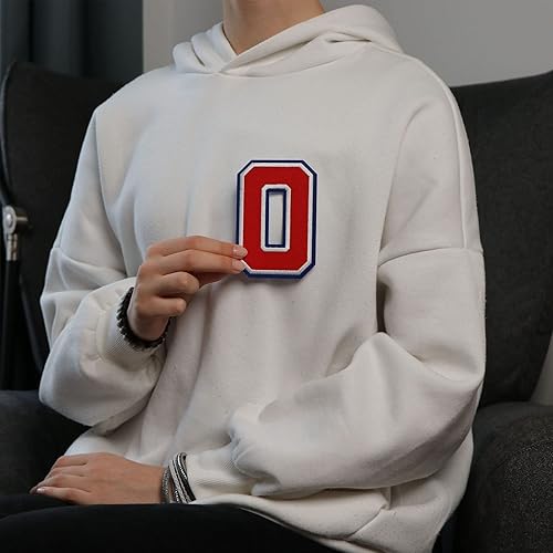 Miniatura 585 de Parches de letras termo-adhesivas de alta calidad – Lindas letras para ropa – Parche universitario para ropa – Letras bordadas de 4 1/2 parches