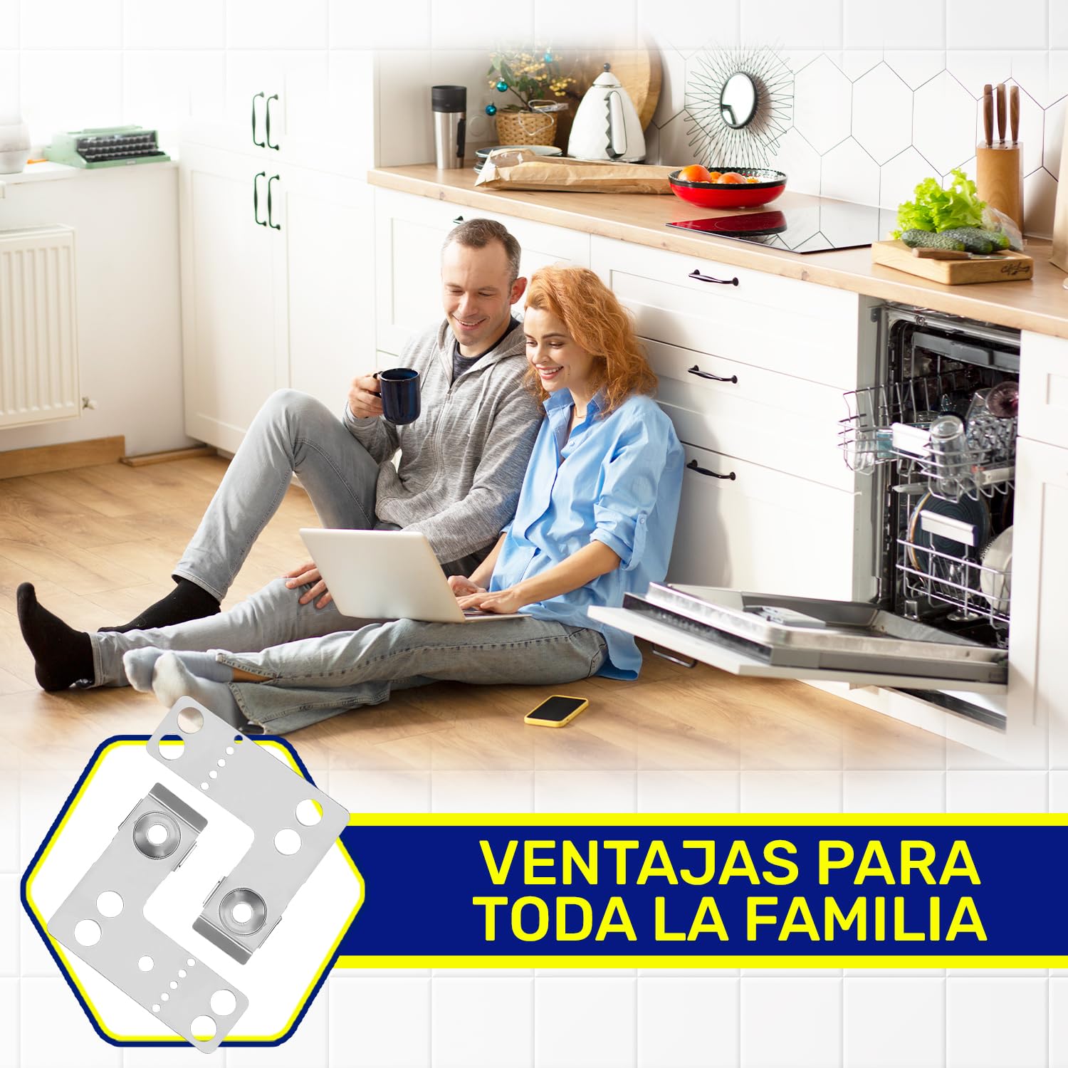 2 Piezas Soportes para Lavavajillas Izquierdo y Derecho con Código Original 622622 00622622 para Bosch para Balay para Siemens para Constructa para Neff - MONTERAL