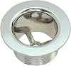 EZ-FLO Tapped Bathtub Strainer Body, 1-38 Inch x 16 Fine Thread, Chrome Plated, 35263