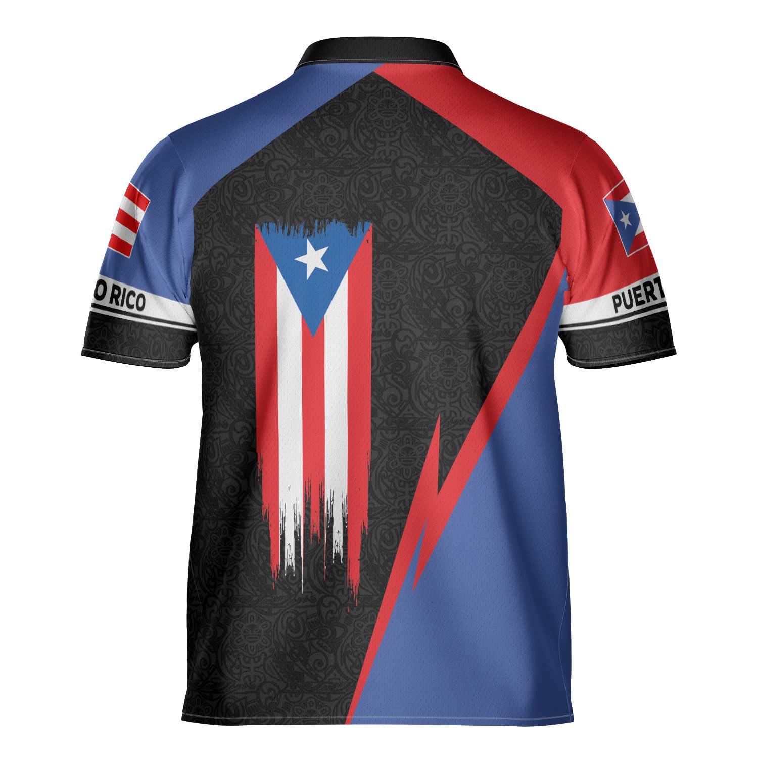 Custom Puerto Rico Flag Bowling Jersey Shirt Personalized Puerto Rican Pride 3D Shirts Gifts for Men Woman Boricua Jerseys (Polyester Blend, BO26)