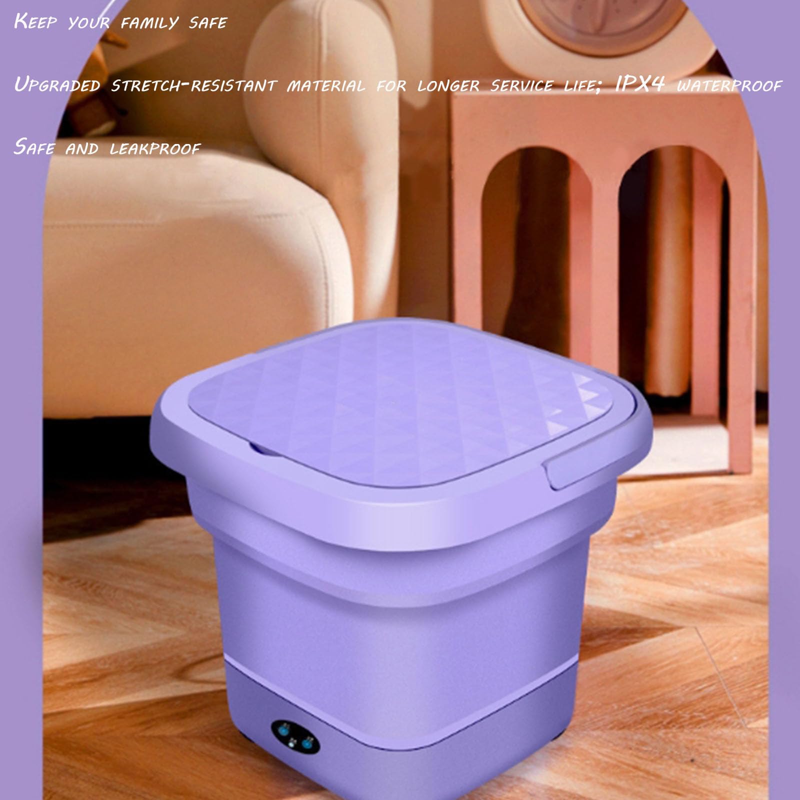 Lavadora Plegable, Mini Lavadora Eléctrica Portátil, Hogar De Dormitorio De Estudiantes, Lavadero Automático Eléctrico