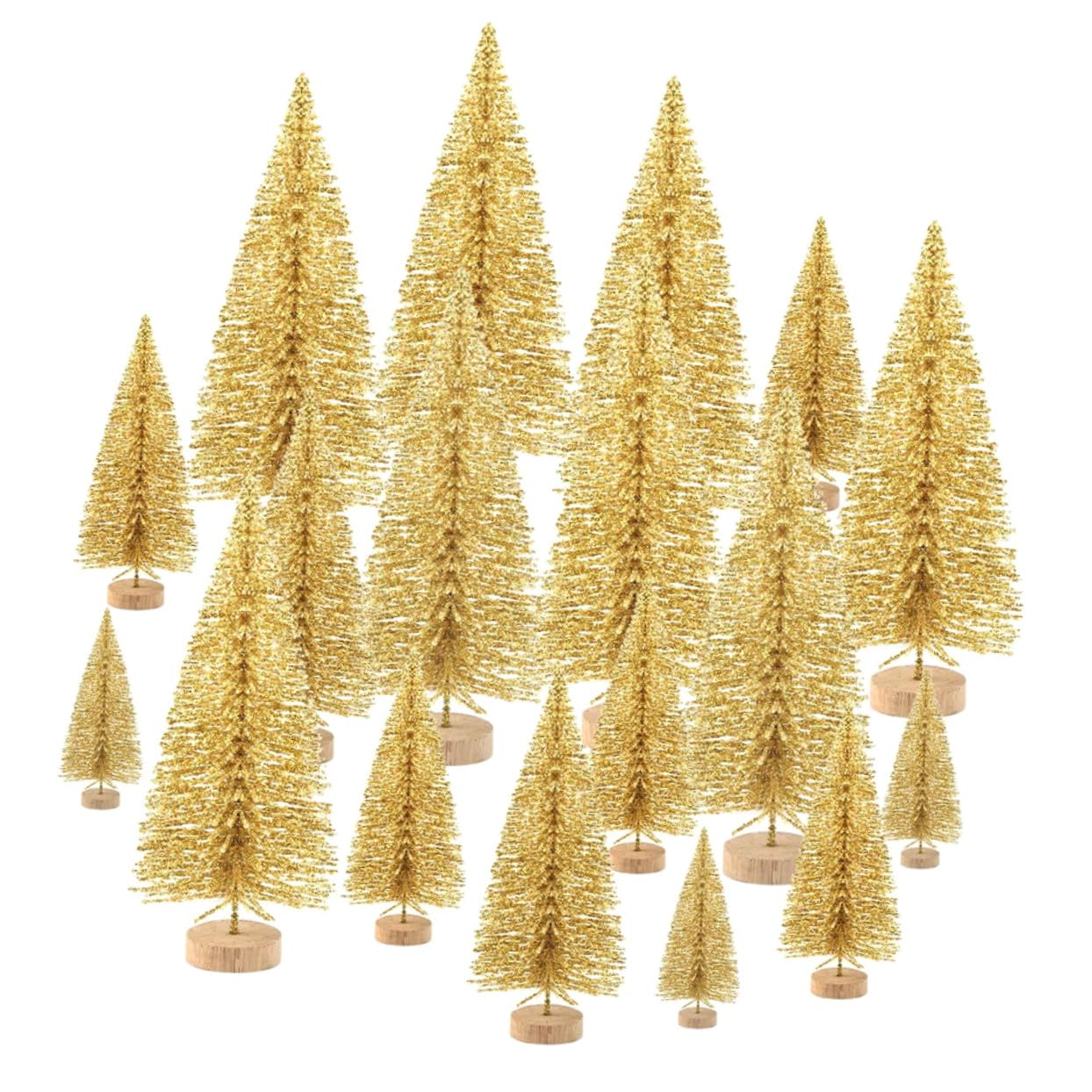 48pezzi Decorazioni Natalizie Decorazione per Albero di Natale in Ornamento Creativo Natalizio Dorate per Casa Ufficio