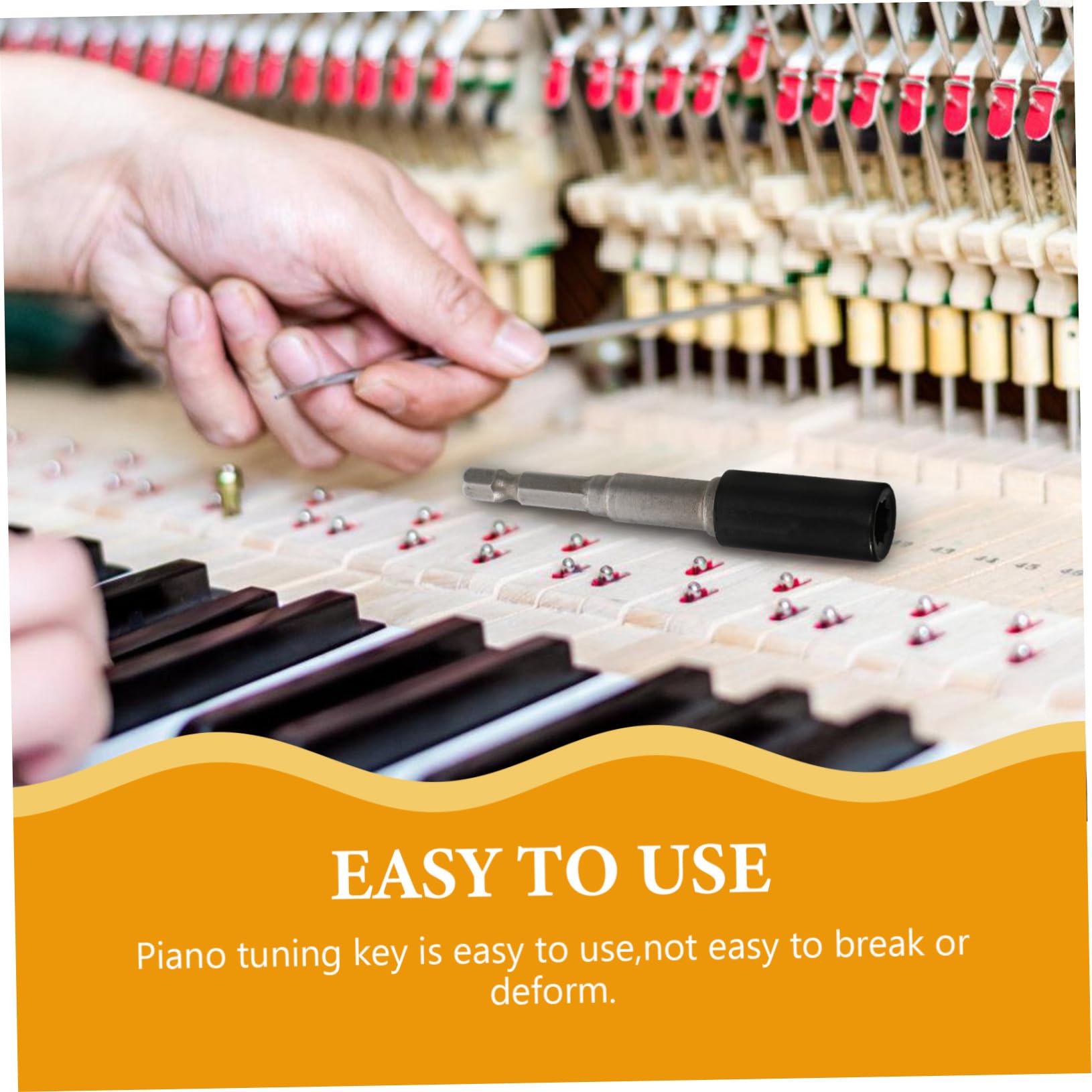 HEMOTON 5 Ensembles Clé à Piano Outil Trousse Goupille D'accordage De Piano Prise De Piano Accessoire De Piano Clé D'accordage Du Piano Accessoires Pour Pianos Plastique