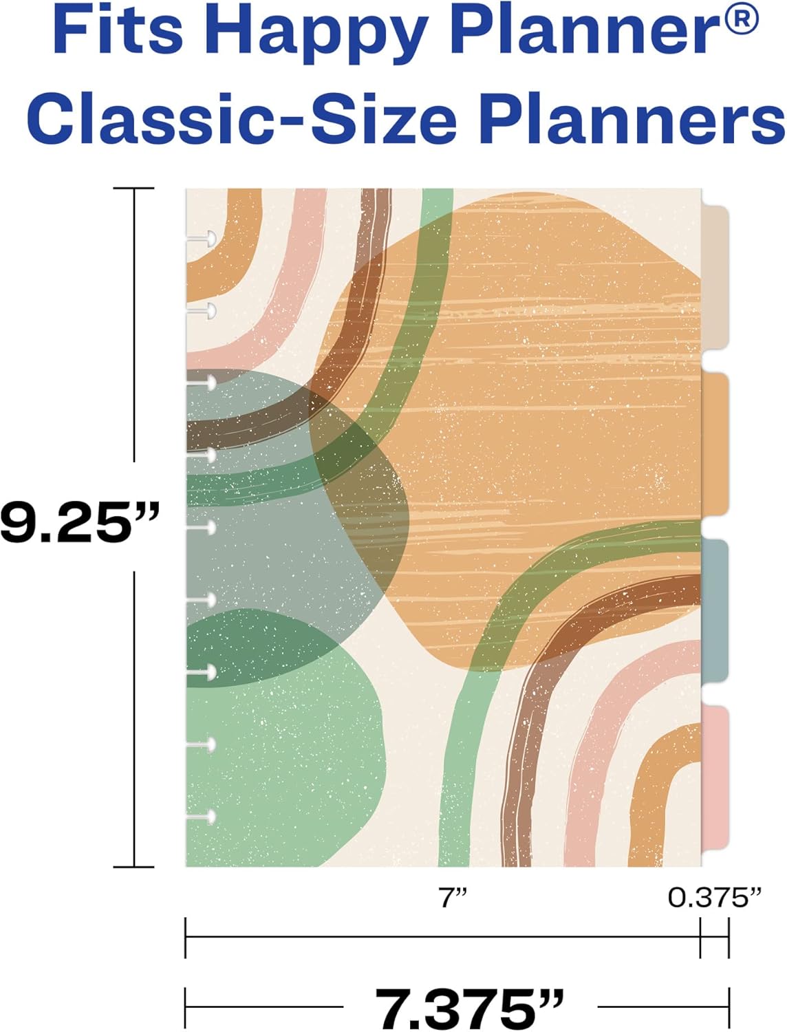 Planificador Semanal De 9 Discos Sin Fecha, Tamaño Clásico, 53