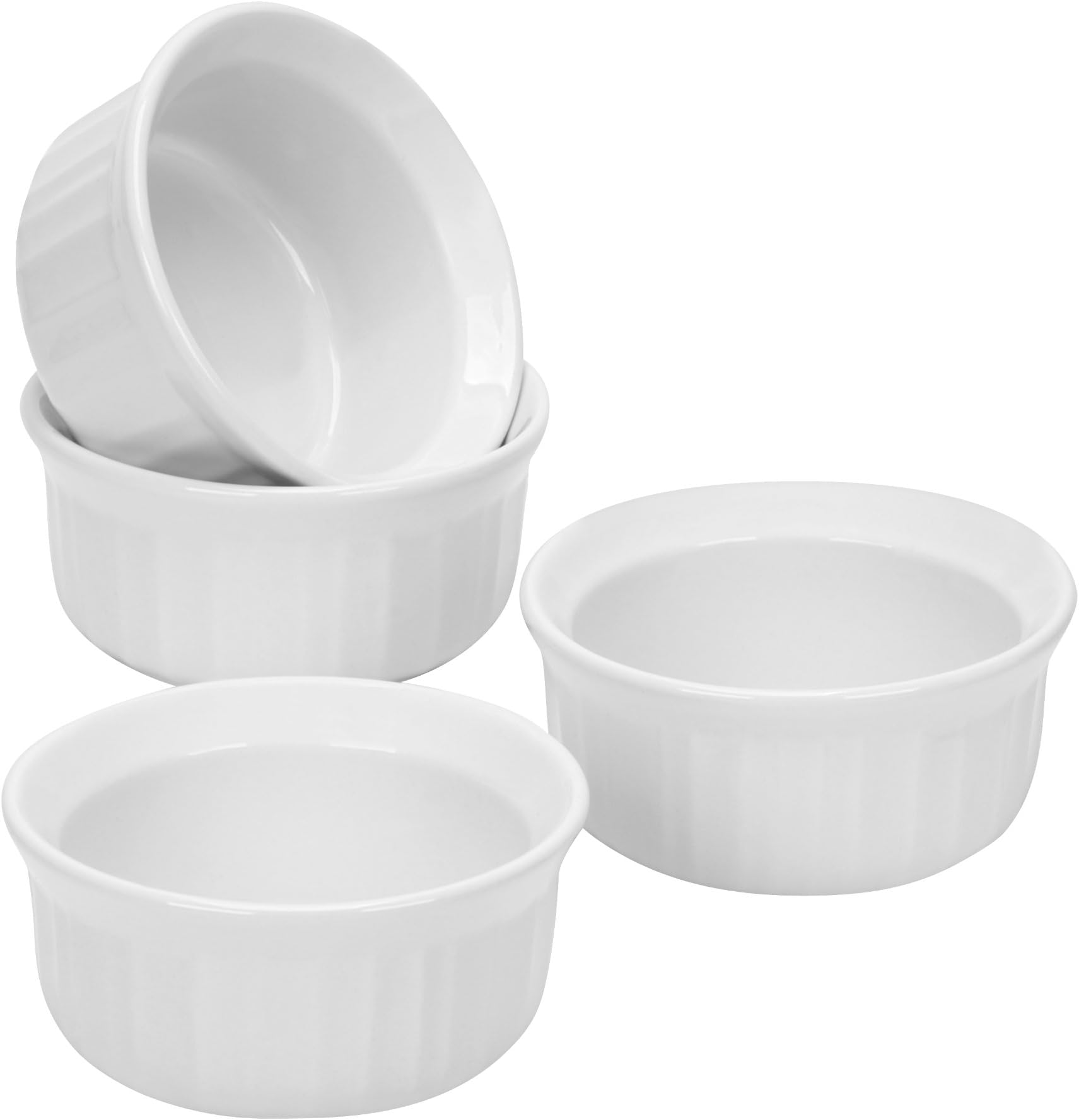 Amazon.com: Corningware French White 7-oz Square Ramekin, Set of 4 ...