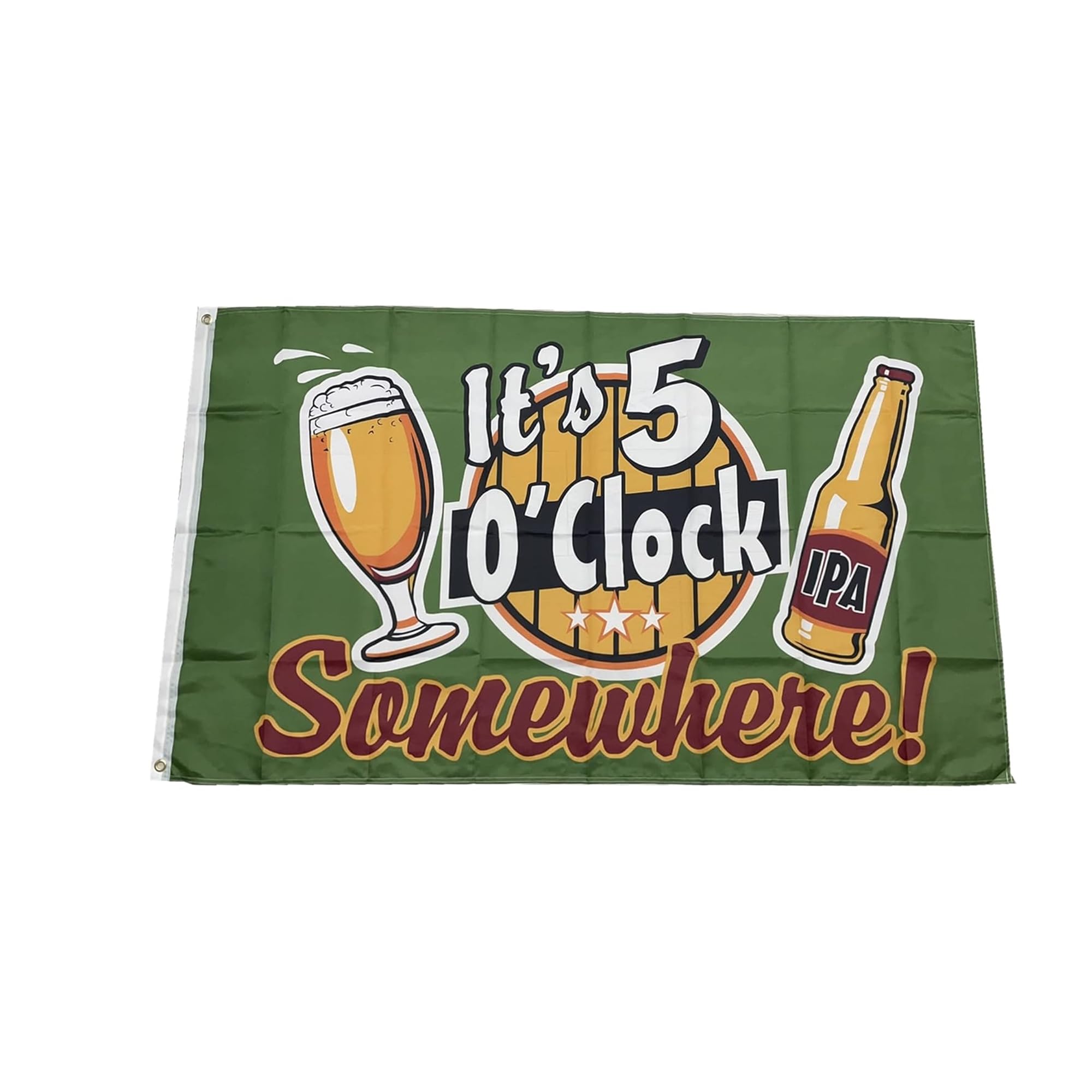 Beer It's 5 O'clock Somewhere IPA Flags Banners