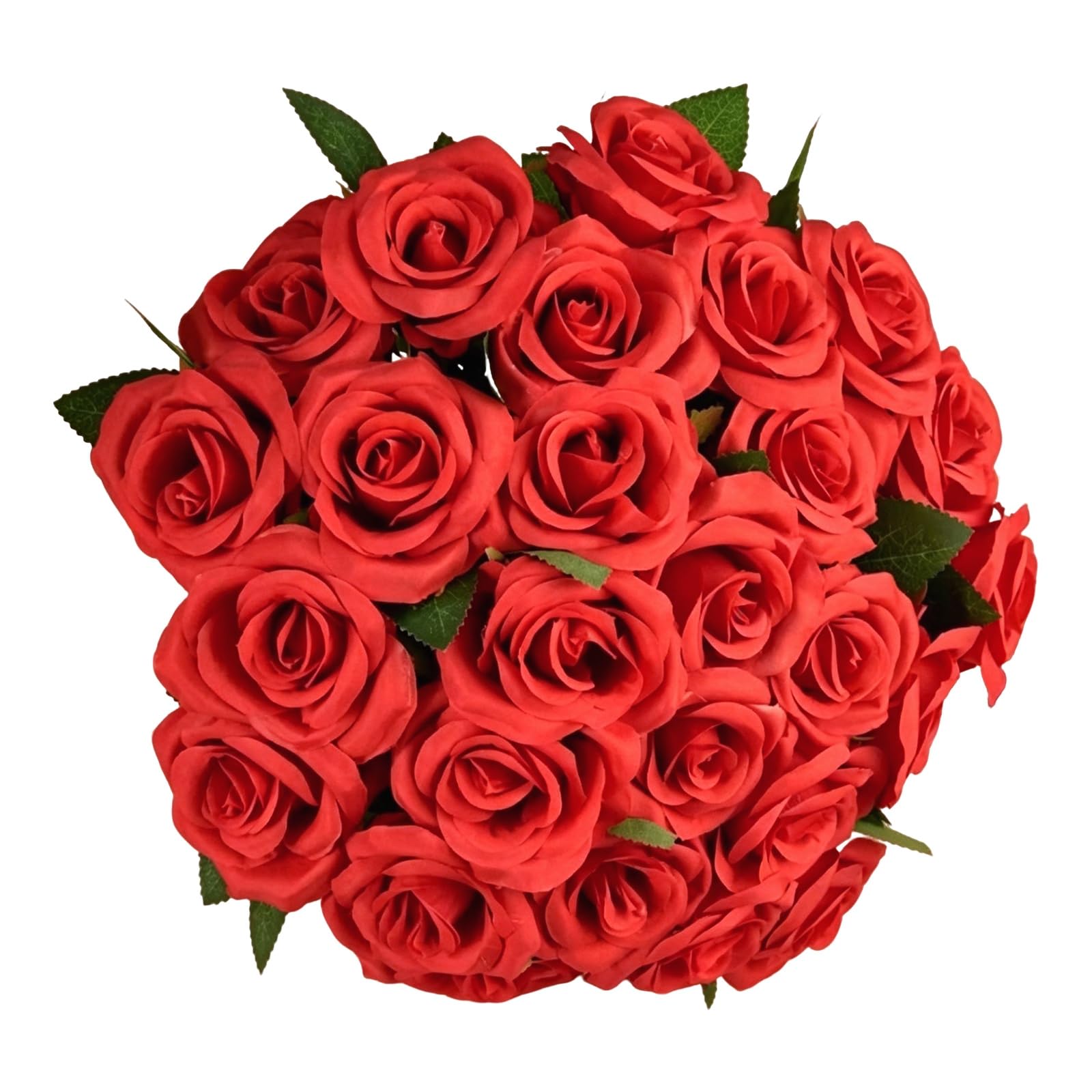 Lot de 60 roses artificielles en soie à tige longue pour décoration de