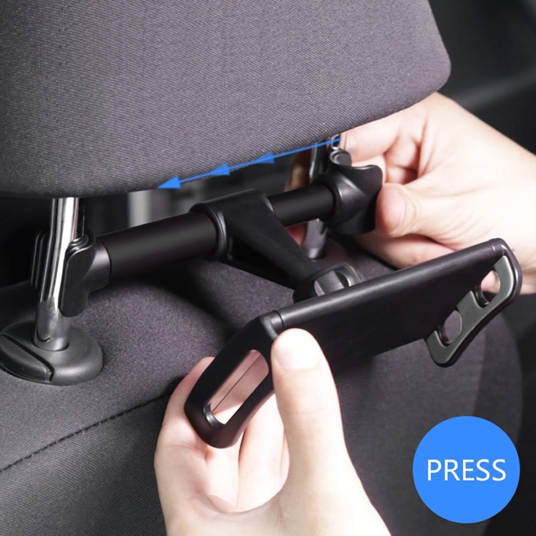 Support Tablette Pour Appuie-Tête Voiture BEYEE - Rotatif 360° Pour IPad, Smartphones
