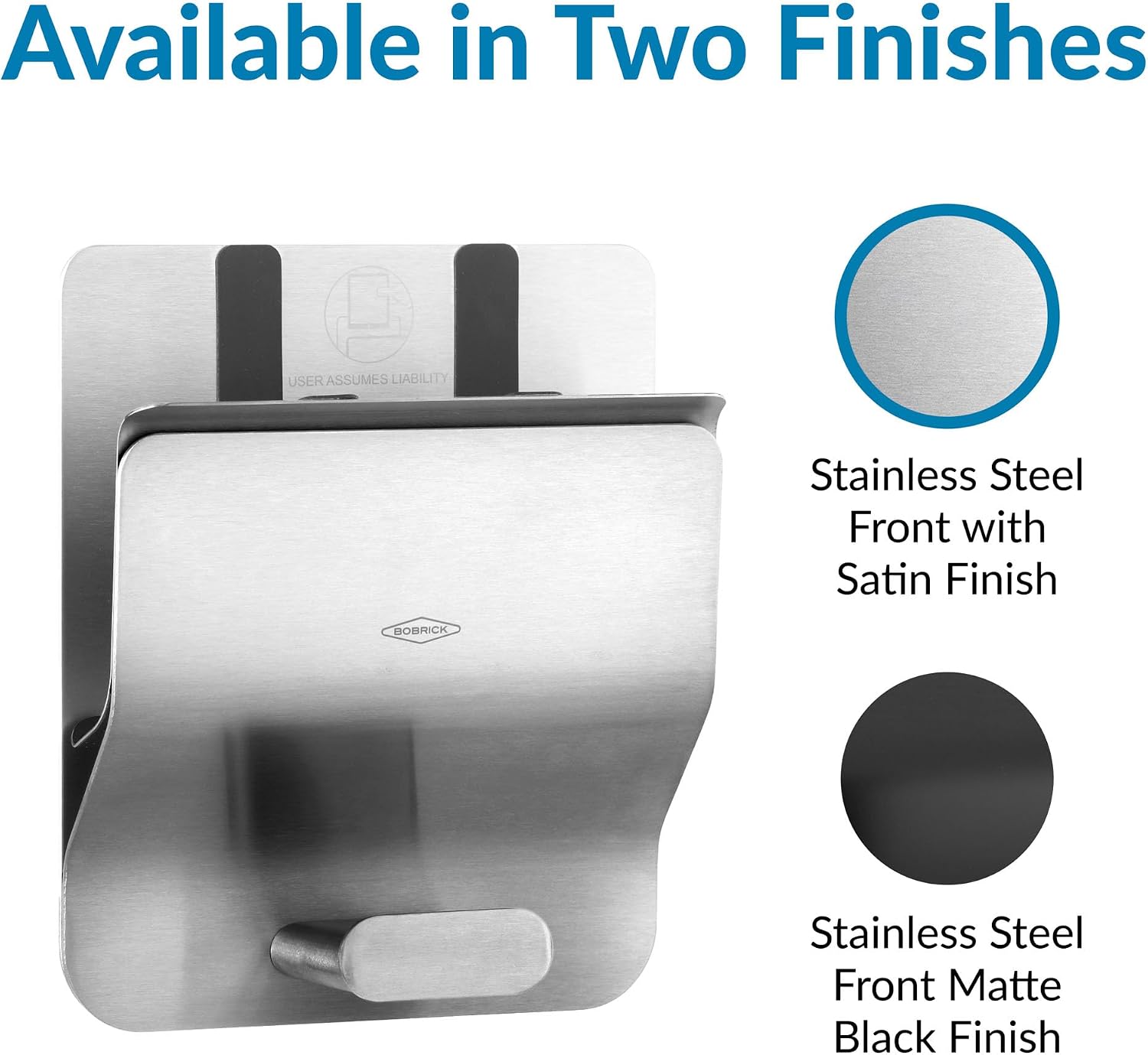 Bobrick Klutch Mobile Device Holder – Wall Mounted, Theft Resistant Stainless Steel, Satin or Matte Black Finish ADA Compliant Secure Rubber Bands, Fits Laptops & Tablets, Durable & Easy Installation