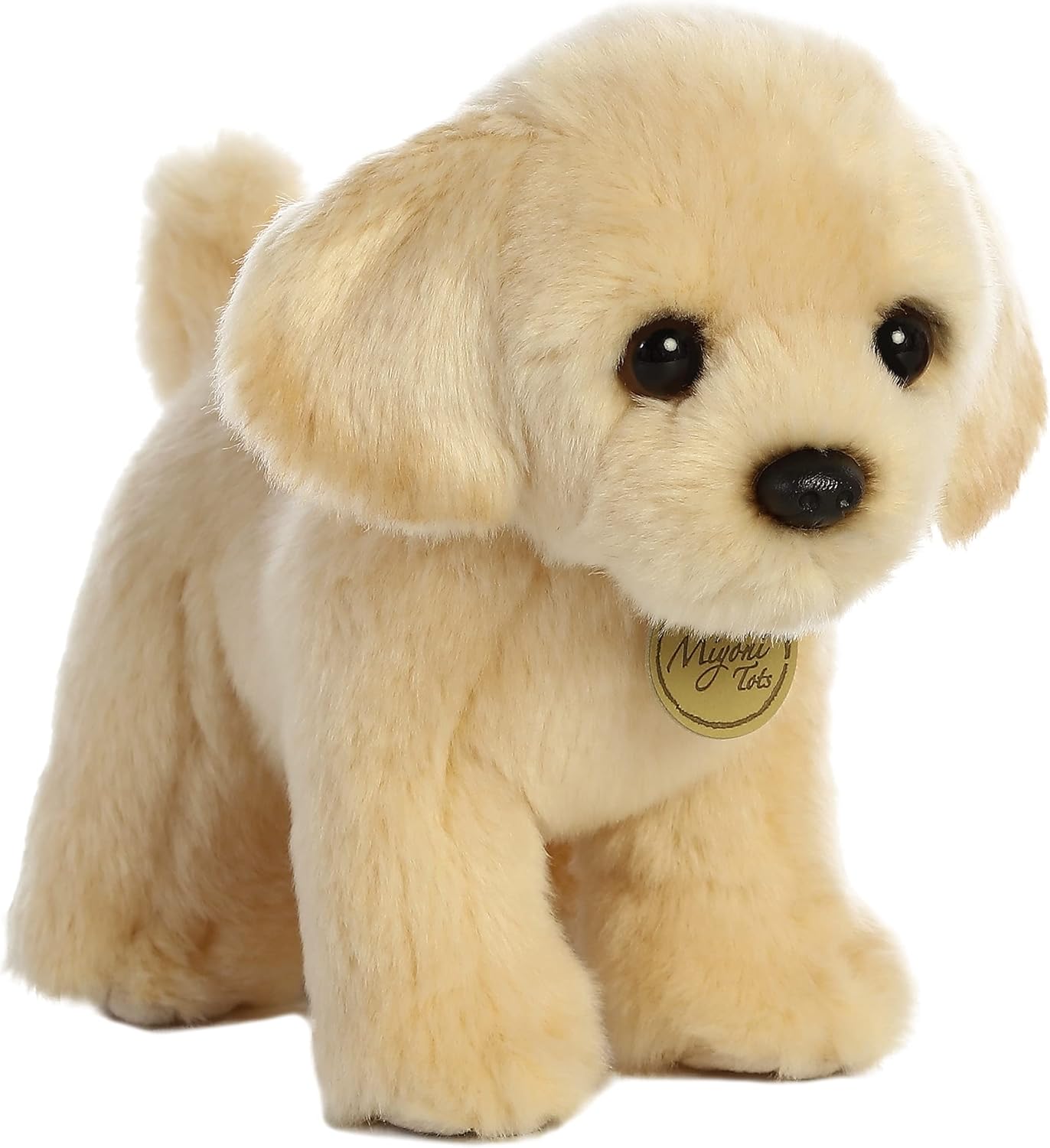 Aurora® Adorable Miyoni® Tots Golden Lab Pup Stuffed Animal - Lifelike Details Make a Cherished Companion - Perfect for Decorating Bedrooms or Classrooms - Brown 8.5 Inches