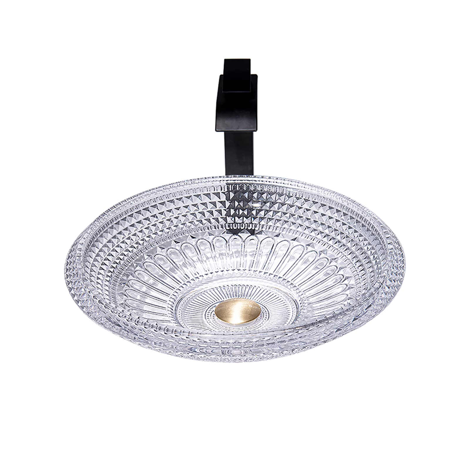 Bathroom Vessel Sink with Faucet and Drain Combo, Bathroom Sink Bowl Countertop Tempered Glass Round Vanity Sink Bowl On The Top Vessel Bowl Sink, 440×440×130MM