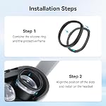 AMVR 6 Pair Glasses Spacer Compatible with Quest 3s/Quest 2, VR Lens Protector Accessories Silicone Anti-Scratch Ring to Protect Lens and Glasses Compatible with Meta Quest 1/Rift S/Go(Not for Q3)
