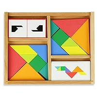 Vilac 6061 - Tangram Gioco da Tavolo, Legno