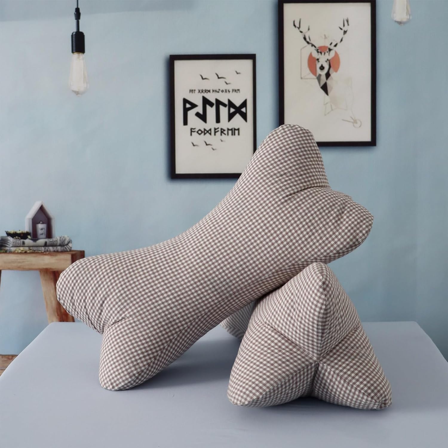 ZHIWEIKJ Bone Neck Pillows Dog Bone Shaped Pillow Cervical Neck Pillow for Camping Sleeping Travel Car Truck Driving Home and Office Rest (Size : B)